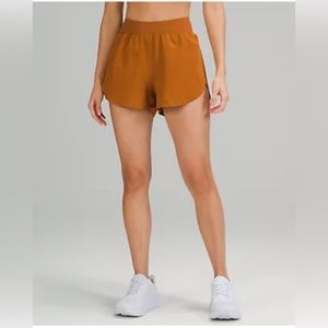 Lululemon Find Your Pace High-Rise Lined Short 3" Butternut Brown Size 6